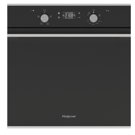 Four encastrable 73L– GEM/557 – Gaz / Électrique – porte verre noir