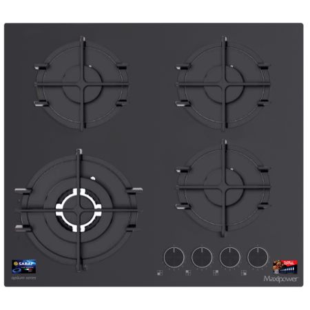 Plaque de cuisson à gaz 60 cm – FL60MT – noir