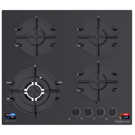 Plaque de cuisson à gaz 60 cm – FL60MT – noir