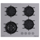 Plaque de cuisson gaz encastrable 60 cm – Série IXELIUM Inox – 4 feux Sabaf + Wok